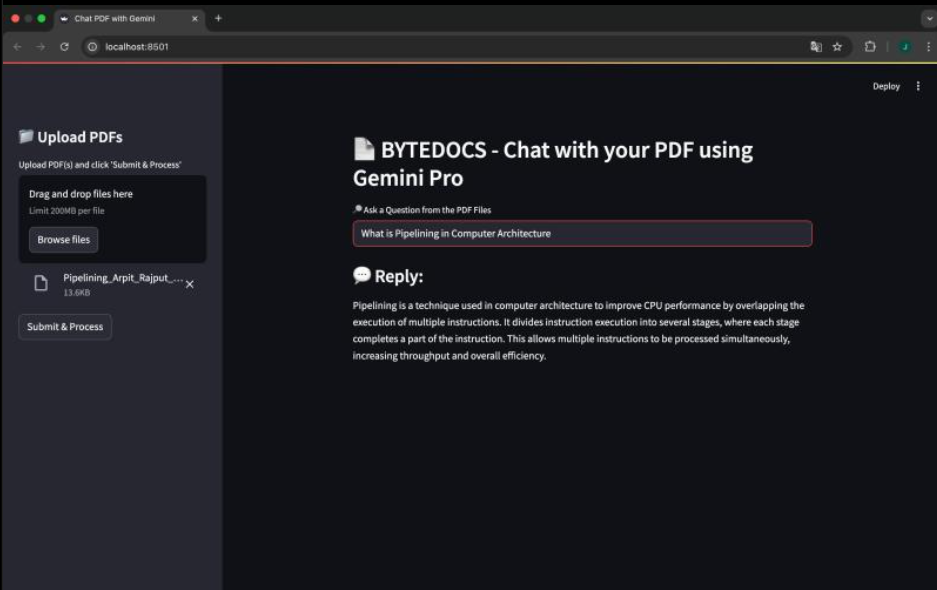 BYTEDOCS Project Screenshot